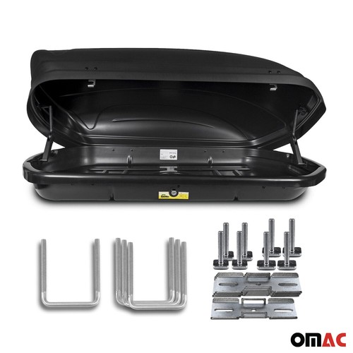 Roof Box 11 Cubic Ft. Rooftop Cargo Carrier Roof Mount for Hyundai Black 1Pc - 第 2/10 張圖片