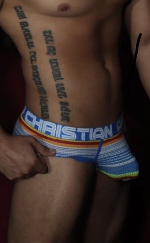 Andrew Christian Retro Mesh Brief Striped Mens NWT 92433 - Picture 11 of 11