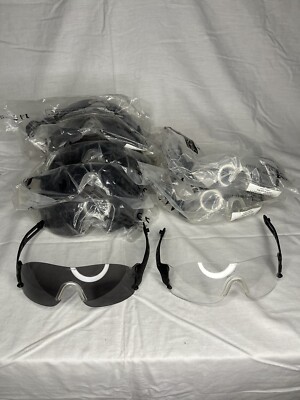 JSP EVO SPEC Helmet Safety Glasses Lot Of 7 Clear & Smoke READ