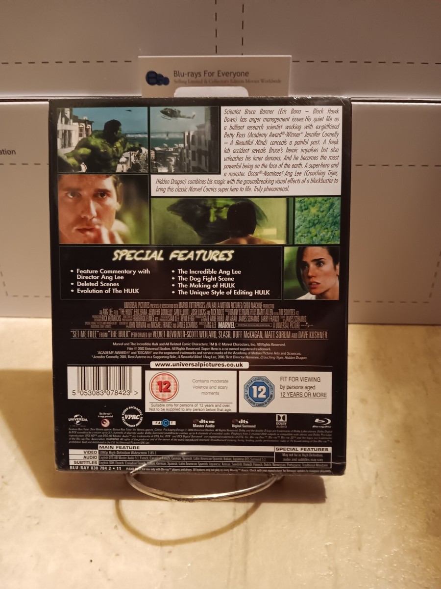 ハルク　スチールブック　zavvi Hulk (2003) - Zavvi Exclusive 4K Ultra HD Steelbook (Includes 2D
