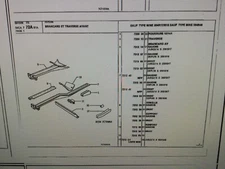 Genuine Peugeot 504  coupe cabriolet  front frame Cant rail crossmember 720909 