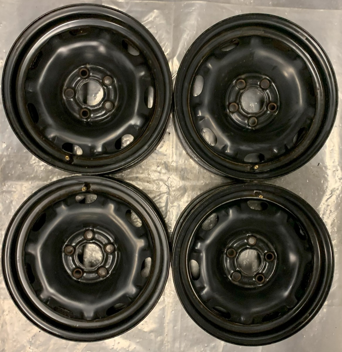 4 Original Skoda Steel Rims 6Jx14 ET37 KBA 43736 Roomstar