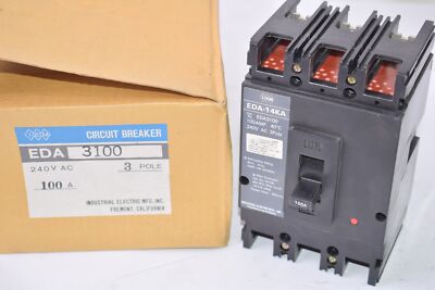 NEW IEM CAT No. EDA3100, EDA-14KA Circuit Breaker Switch 100 AMP 240V AC 3 Pole
