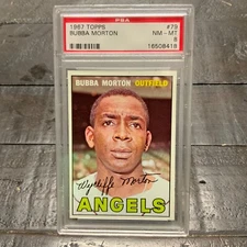1967 Topps Bubba Morton #79 *Angels* PSA 8 NM-MT