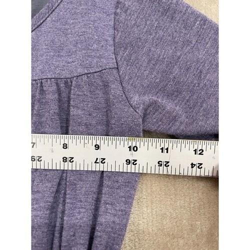 Isobella & Chloe Dress Girls 4 Purple Ruffles Long Sleeves - Picture 7 of 9