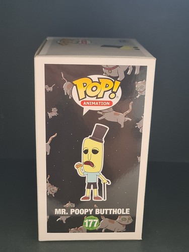 Funko Pop! Animation Rick & Morty Mr. Poopy Butthole No 177 In Protective Case - Picture 2 of 8