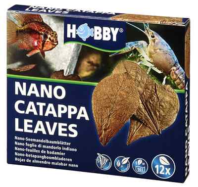 Hobby Nano Catappa Leaves - Nano-Seemandelbaumblätter 12 Stück