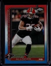 2025 Topps Chrome Tyler Allgeier #17 Red/White/Blue Refractor Falcons