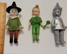 Wizard Of Oz McDonalds Happy Meal Toys Munchkin, Tin Man & Scarecrow
