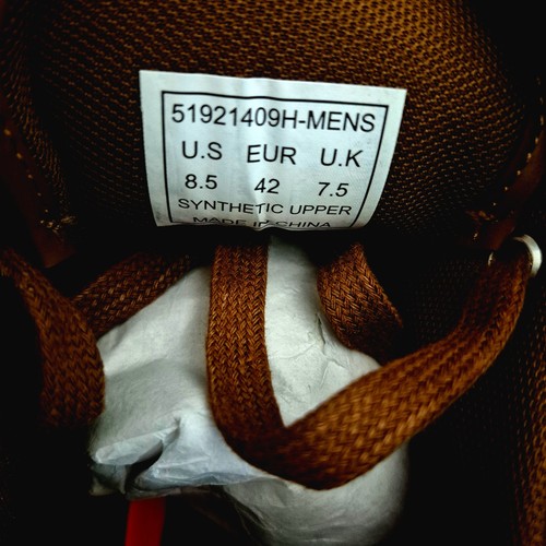 Levi's Men's Brown Leather Sneakers Size 8.5 Casual Lace-Up Shoes - NWOT - Picture 8 of 9