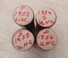 1953 P, 1954 S, 1955 S, 1956 D Unc Lincoln Cent Rolls