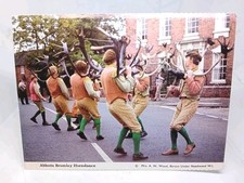 Abbotts Bromley Horndance  Oxfordshire   Vintage WI Postcard Mrs A W Wood 1980s