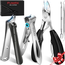 Toenail Clippers for Seniors Thick Ingrown Toenails, Large Wide Jaw Opening-Set