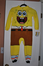 Nickelodeon SpongeBob Fleece One-Piece Pajamas Multiple Sizes NEW