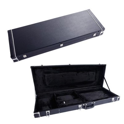 Glarry GST GTL Electric Guitar Hard Case Wooden Shell Lockable Hard Case Black