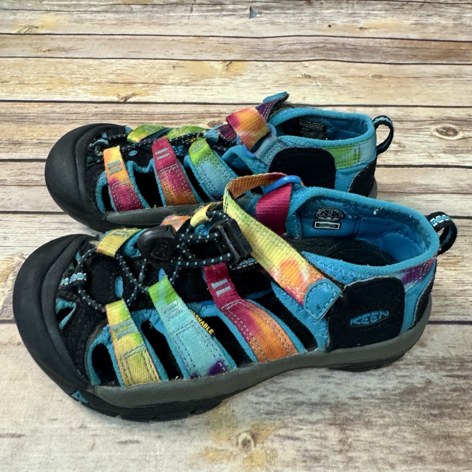 Sandali ibridi colorati robusti Keen Kids Newport H2 12 avventura escursionismo sentiero