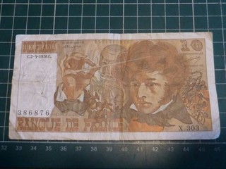FRANCE BILLET de 10 FRANCS BERLIOZ 2/3/1978 X303 RARE & EN ETAT D'USAGE