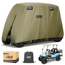 10L0L Golf Cart Cover 2/4/4 2 Passenger for Yamaha EZGO Club Car, Heavy Duty ...