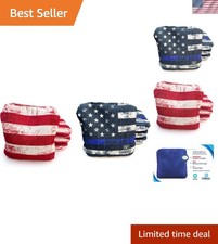 Professional Dual Sided Cornhole Bags- 16 oz 6x6 w/ Resin Fill - Official Tou...