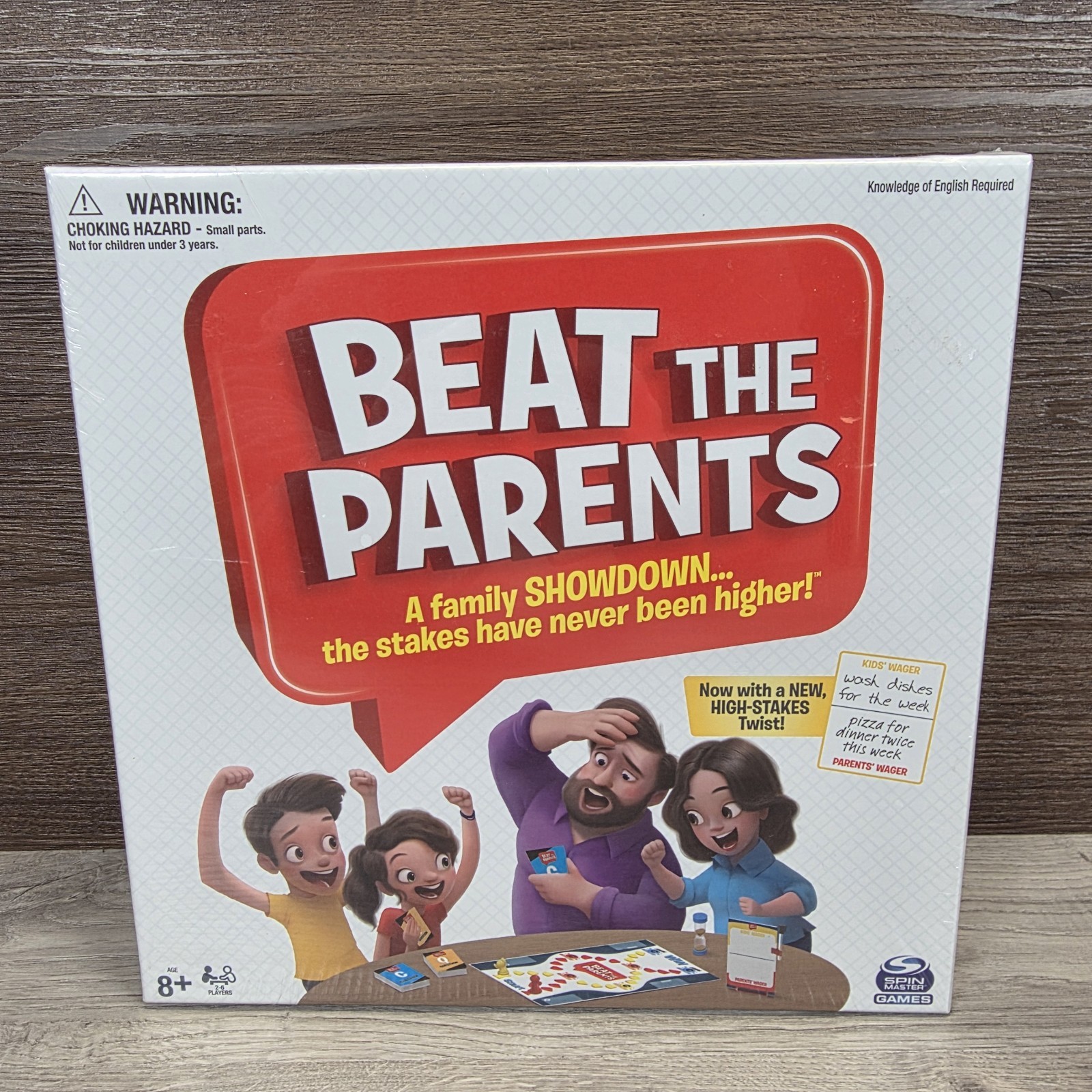 Beat The Parents Board Game By Spinmaster Brand New Sealed Trivia Fun Family