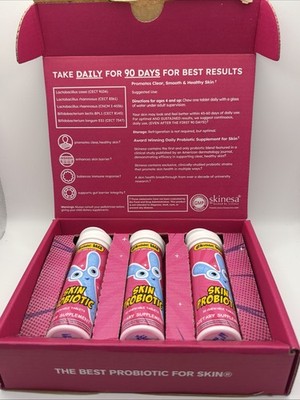 Skinesa Kids Chewable Tablet Berry Flavor - Skin Probiotic 30 tablets - 3 Pack