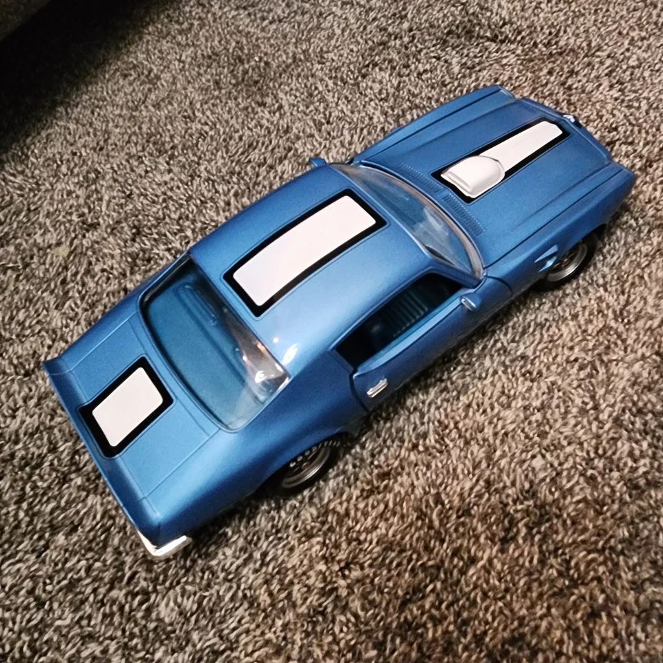 Pontiac Firebird ERTL American Muscle 1970 transmisión automática azul escala 1:18 fundido a presión Foto 3 de 4