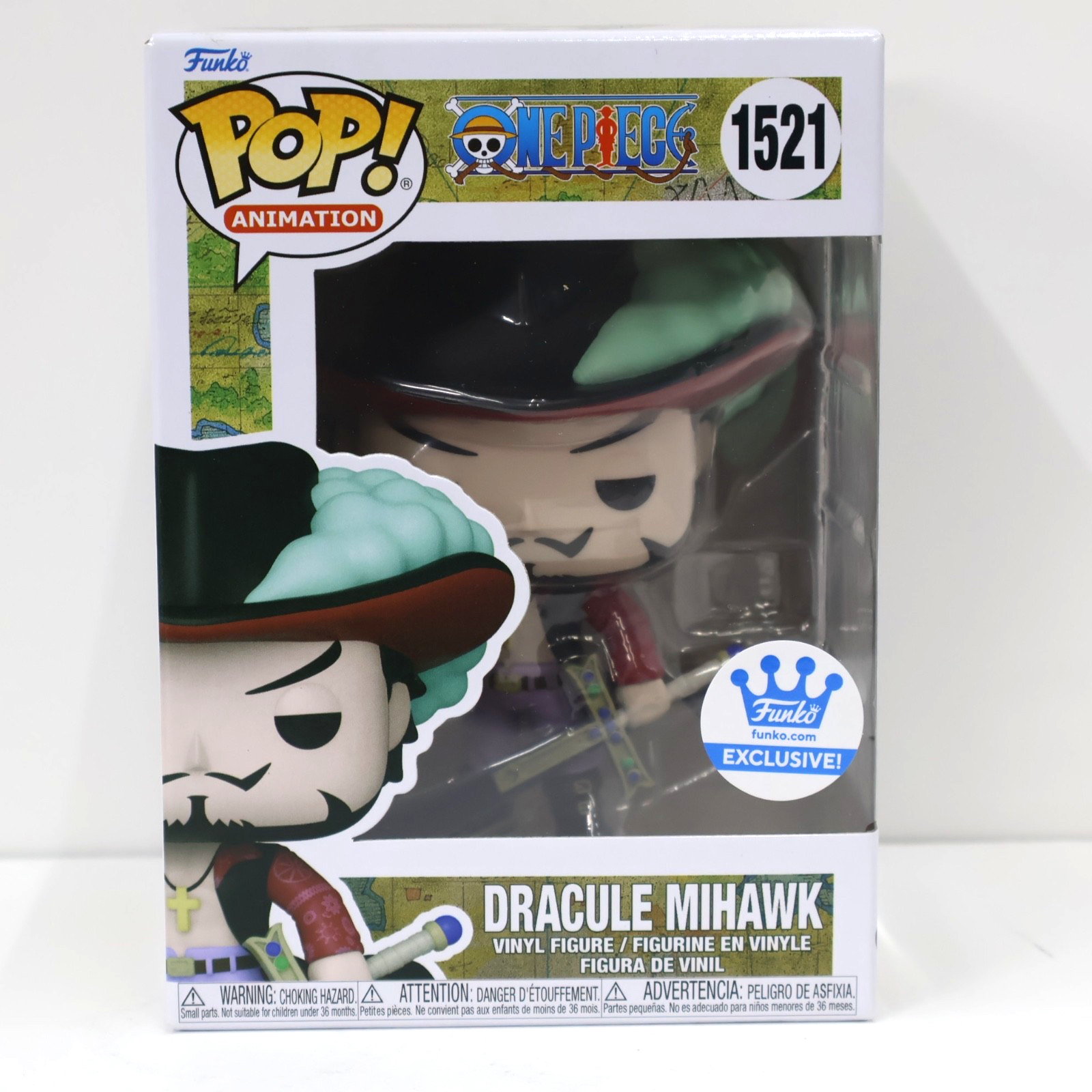 Funko Pop! Vinyl: One Piece - Dracule Mihawk - Funko (Exclusive) #1521 ...