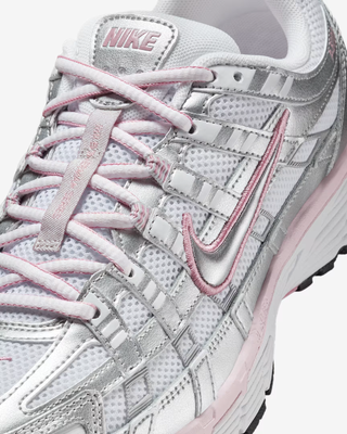 BV1021-108 Nike P-6000 White Elemental Pink Black Metallic Silver