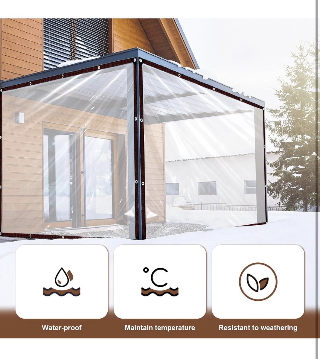 Clear Tarp - Waterproof - with Grommets Small 4x6ft for Garden | eBay