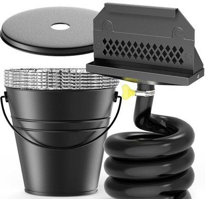 Griddle Grease Drainage System Blackstone 1.8L Bucket 5 Pack Liners GAMPLAE Rear