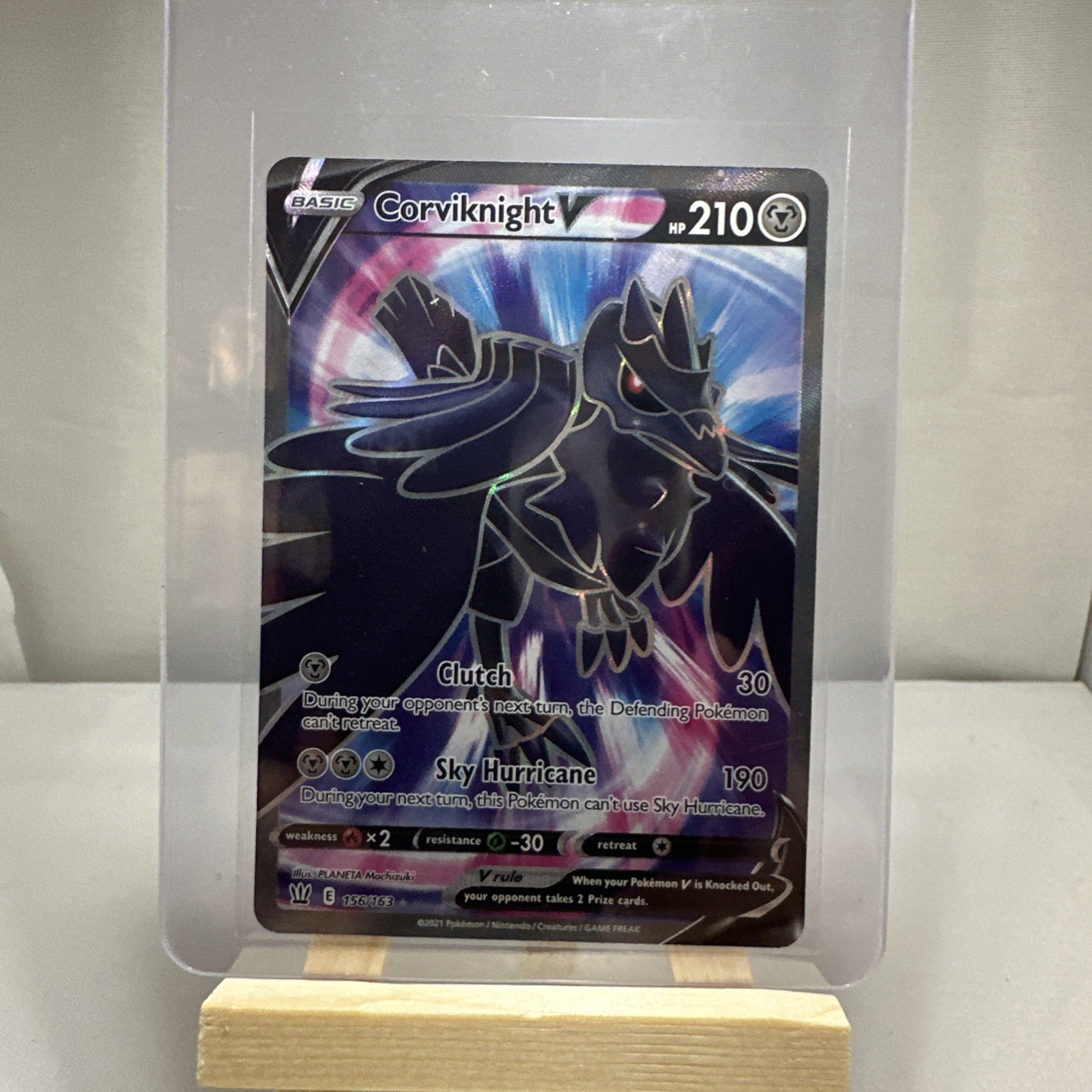 Corviknight V Full Art Battle Styles Card 156/163 Rare Pokemon Card
