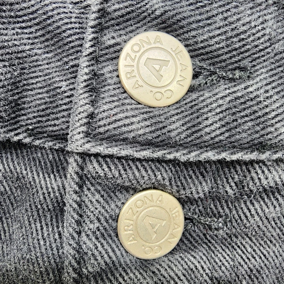 Pantalones Cortos Vintage Años 90 ARIZONA Jeans Company Mujeres 11 Juniors Negros Tiro Alto Puños Foto 2 de 4