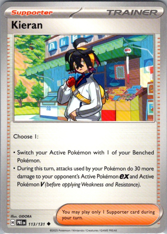 Kieran - 113/131 Uncommon SV: Prismatic Evolutions NM Pokemon Card