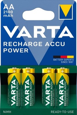 Varta Ready to Use LSD NiMH Akku AA Mignon/HR6 2100 mAh 1,2 V (4er Blister)