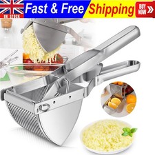 Heavy Duty Steel Potato Ricer Puree Masher Juicer Vegetable Fruit Press Maker UK