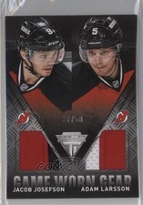 2013-14 Panini Titanium Prime 37/50 Adam Larsson Jacob Josefson #GD-JL z1b