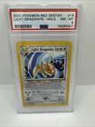 2000 Pokemon Neo Destiny Light Dragonite Holo  14/105 PSA 8