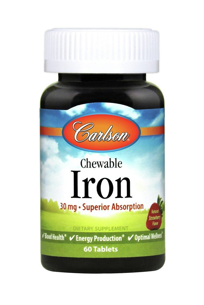 Carlson Laboratories Chewable Iron 60 Жевательные таблетки