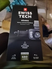 Swiss Tech Rechargeable LED Headlamp IP54 Weatherproof Drop Resistant 680 Lumen