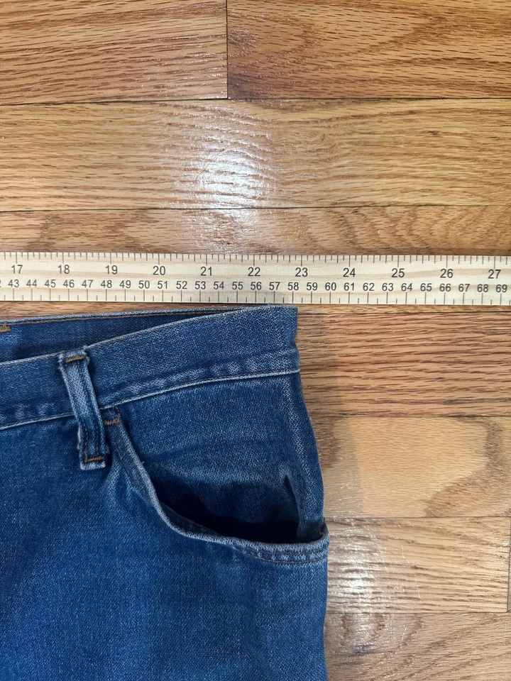 Vintage Wrangler Mens Sz 50 Jeans Relaxed Straight Rugged Union made USA Denim - Image 4 of 4