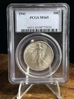 1941 Walking Liberty Half Dollar 50c- PCGS MS 65
