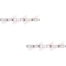 2x QUICK BRAKE Bremsschlauch links rechts für Mercedes-Benz S-Klasse W221