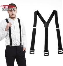 Big and Tall Suspenders - Black Suspenders for Men'S Jeans  Pants