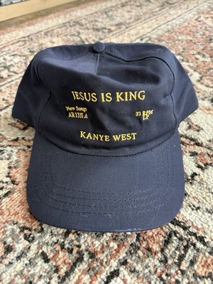 Kanye West Ye Jesus Is King Hat Navy Blue Authentic Never Worn