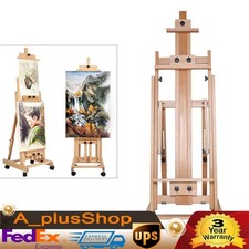 HeavyDuty Studio Artist Easel Large H-Frame Wood Painting Art Easel Standing USA
