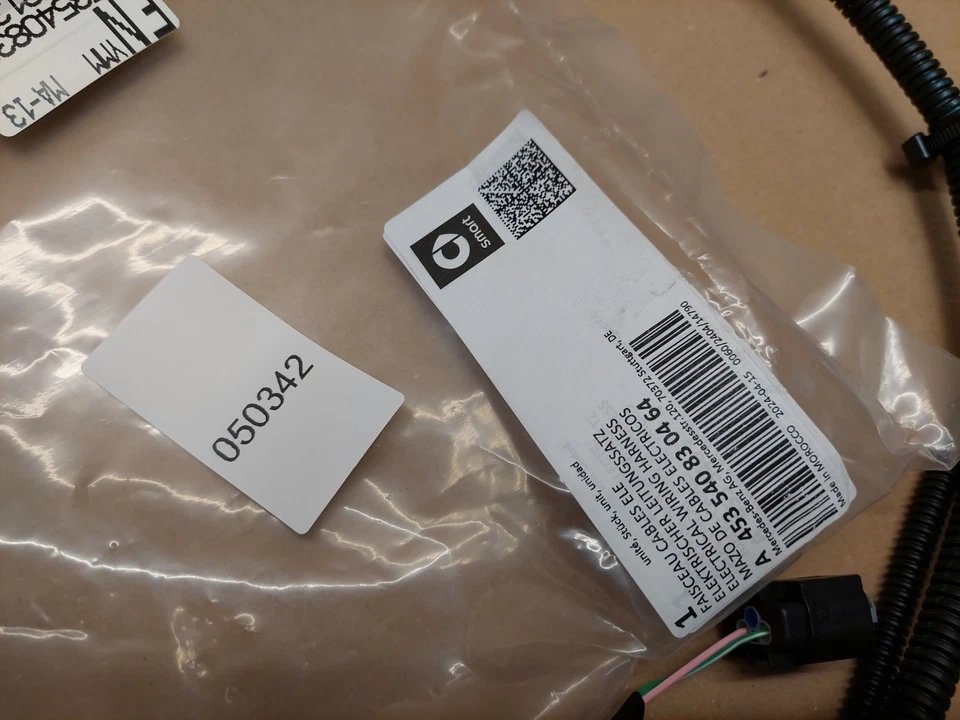 Smart Fortwo W453 Rear Taillight Lamp Wiring Harness A453540830464 07-12 Genuine - Image 4 of 4