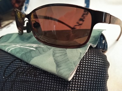 Maui Jim Shoreline MJ 114 25 Gloss Brown Frame - HCL Bronze  display picture 1