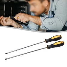 Flat Head Extra Long Screwdriver 400 mm Rubber Handle | AB Tools TE692
