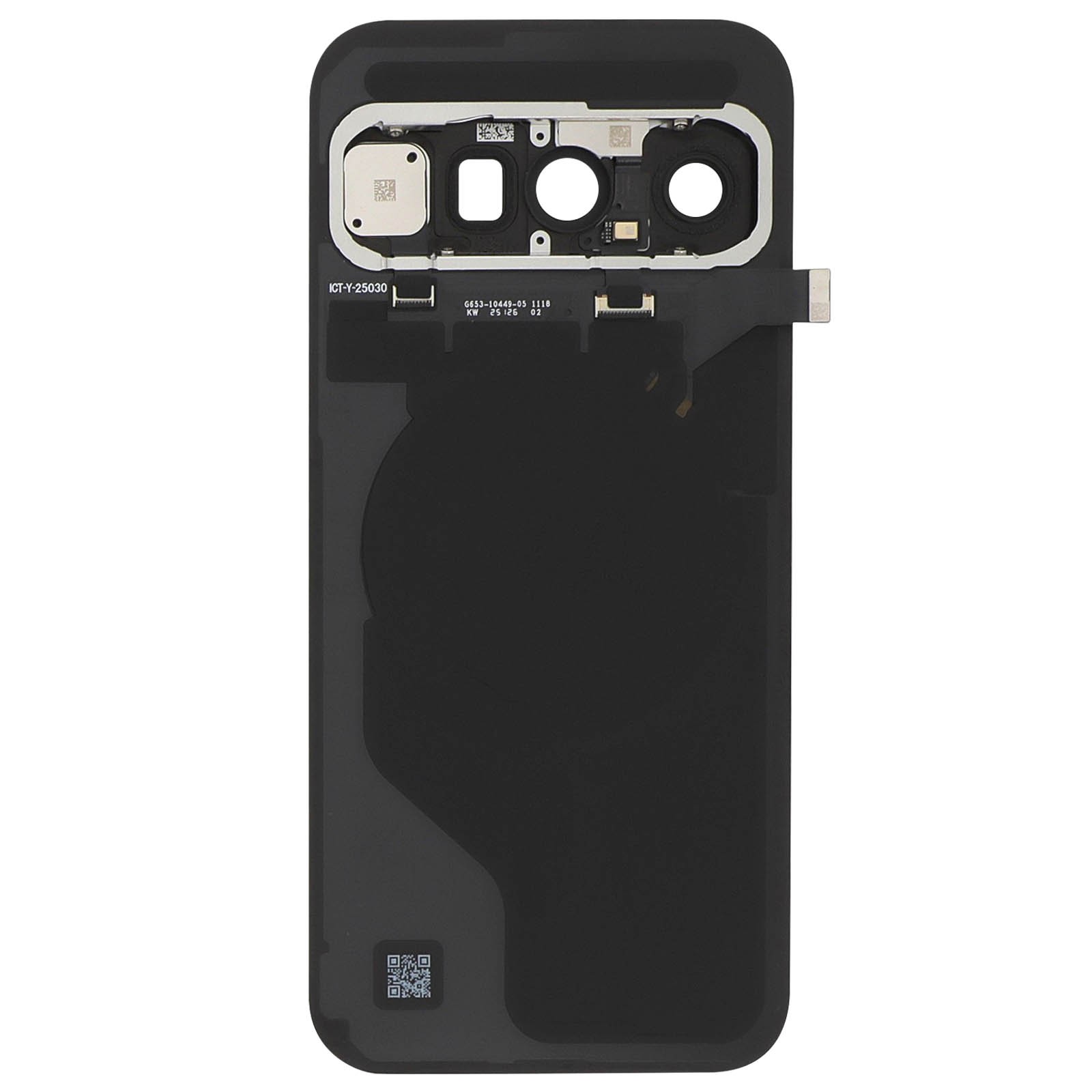 Cache batterie Google Pixel 10 noir de rechange avec découpes précises - 2