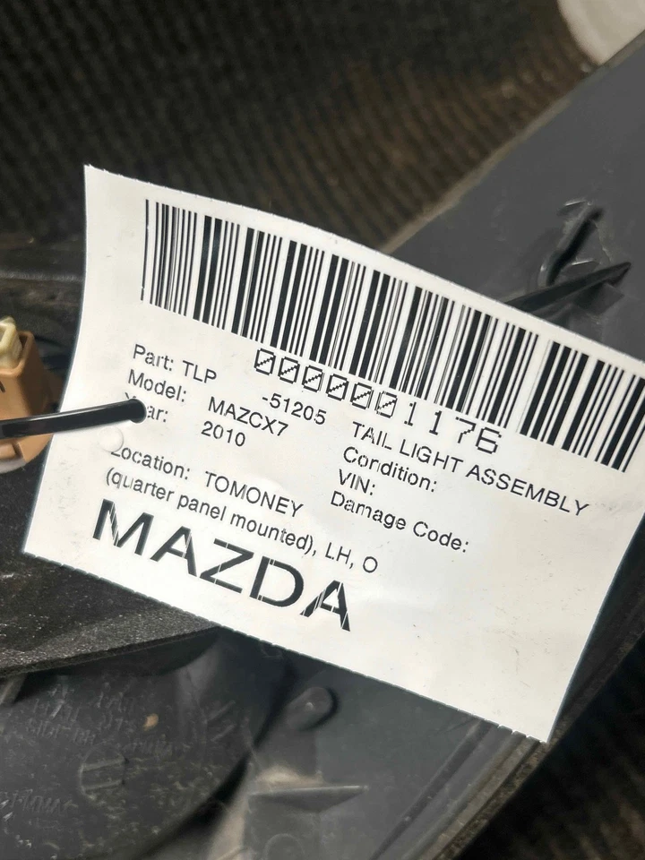 Fits 2010-2012 Mazda CX7 Left Tail Light OEM:EG2151160E — 第 4/4 张图片